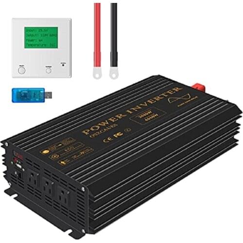 Mdaoud 3500W 5500w solar inverter AC 220V DC 48VDC MPPT 100A 500VDC PV input Pure Sine Wave hybrid inverter WiFI/320W INVERTER