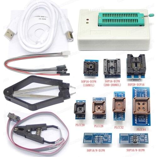 TL866II PLUS Programmer EEPROM Support NAND Flash AVR MCU GAL PIC SPI with Adapter Kits