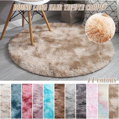 Fluffy Round Rug Carpets For Bedroom Shaggy Area Rug Modern Mats Children Bed Room Fluffy Floor Carpets