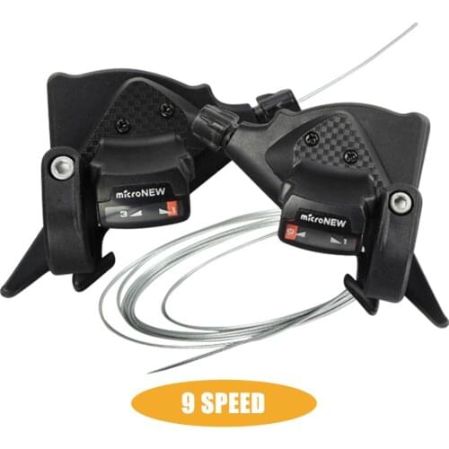 Mountain Bike Shifter MTB Bicycle Gear Lever Set with Inner Shift Elements for Micro Inner Shift Cables 3 x 7/8/9/10/11 Speed