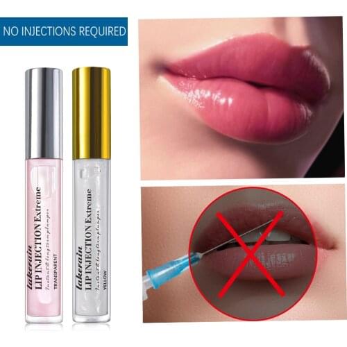 Lakerain Lip Care Serum Lip Plumper Gloss Increase Lip Elasticity Reduce Fine Lines Moisturizing Clear Lip Gloss Oil Sexy Plump