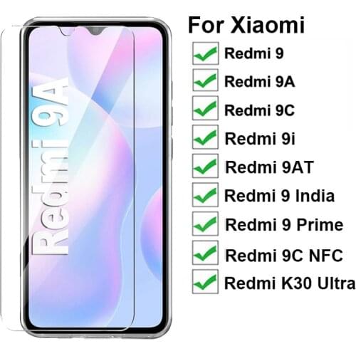 9D Tempered Glass For Xiaomi Redmi 9AT 9i 9C 9A 9 9 India/9 Prime/9C NFC Vidrio For Xiaomi Redmi K30 Ultra Protective Glass Film
