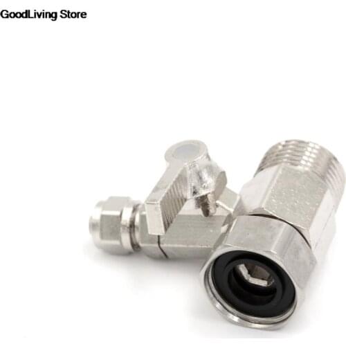 ZLinKJ High Quality 1PCS Water Filter Purifier Adapter 1/2'' To 1/4" Ball Valve Faucet Tap Safe Copper Nickel Plating