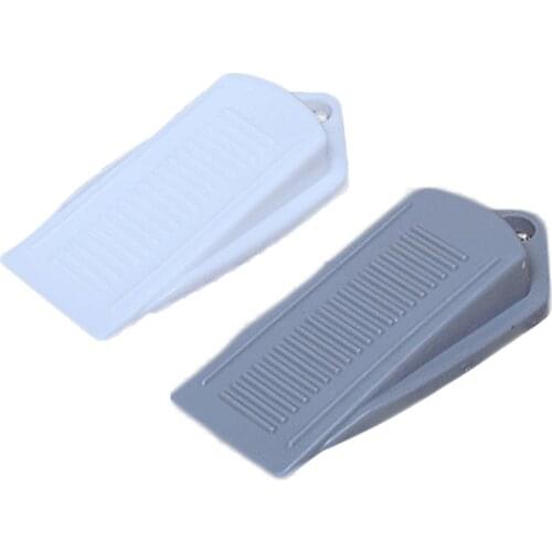 1pc Door Wedge Shaped Rubber Door Stops Non-Slip Black Rubber Door Buffers For Office Home Floor Door Stopper