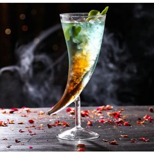 Cocktail Glasses Transparent Martini Cocktails Mixed Set Reusable Glass Drinking Juice Making Cup Glassware for Home Bar