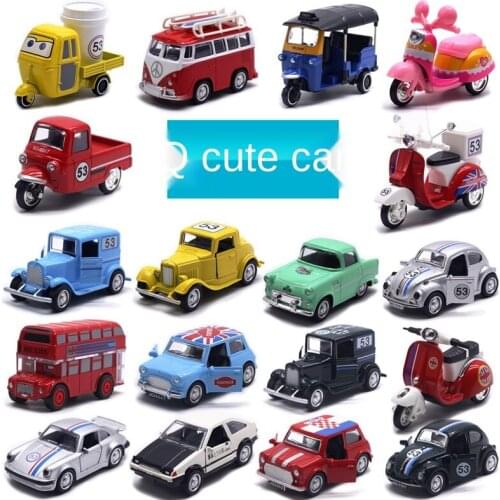 Childrens Toy Car Die-casting Pull Back Motorcycle Thailand Tricycle Taxi Model Collection Toy
