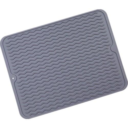 Factory spot amazon hot sale 40*30 large silica gel waterproof mat multi-function hot insulation mat place mat