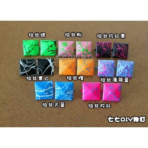 Square metal Pyramid Rivets 12mm*12mm 600pcs Mixed color Spikes for Bag Shoes Bracelet accessory