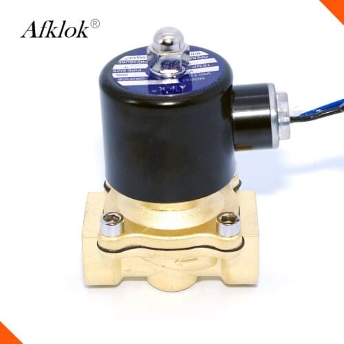 Brass Direct Acting N/C 1/2" 3/4" 1" Low Price Water Solenoid Valve AC220V,DC12V/24V Electric Valve