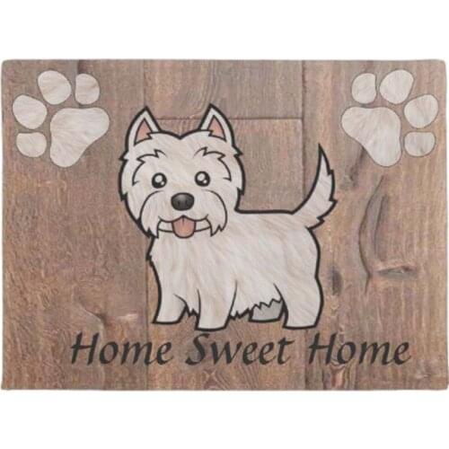 Cute dog doormat Home Decoration Entry Non-slip Door Mat Rubber Washable Floor Home Rug Carpet