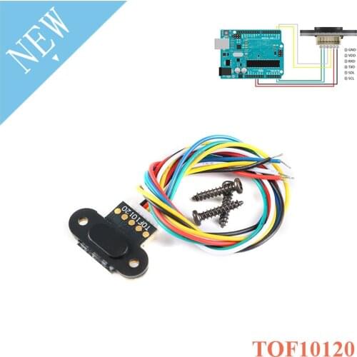 ToF Laser Range Sensor Module TOF10120 Distance Measuring Sensor 5-180CM S232 Interface For Arduino UART I2C IIC Output 3-5V