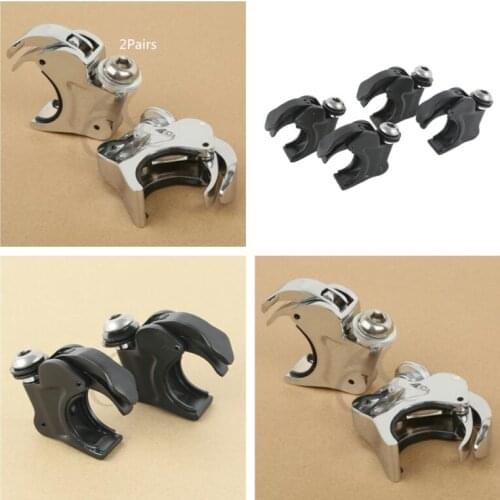 Motorcycle 39mm Quick Release Windscreen Clamps For Harley Dyna Sportster Custom
