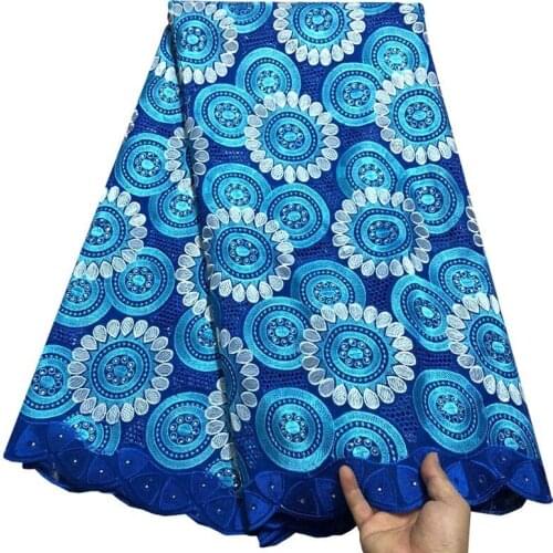 Latest African Dry Lace Fabric High Quality Swiss Voile Laces Switzerland Cotton 2018 Nigerian Man Voile Lace 5 yards MER00