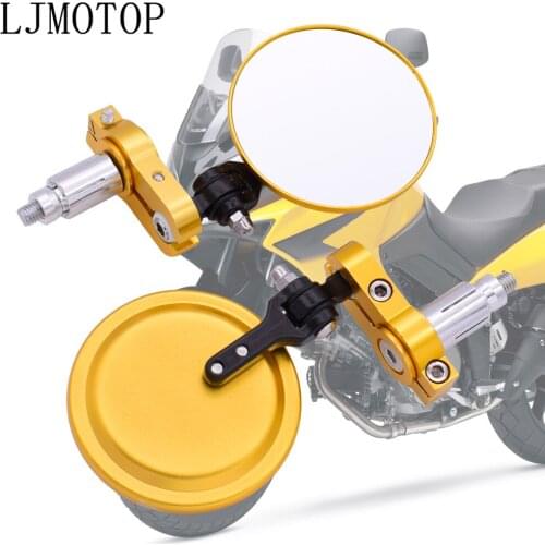 Newest For Yamaha YQ50 Aerox MBK Nitro xt600 Suzuki drz400 ltz400 7/8" 22mm Universal Motorcycle Rearview Mirrors Handle Bar End