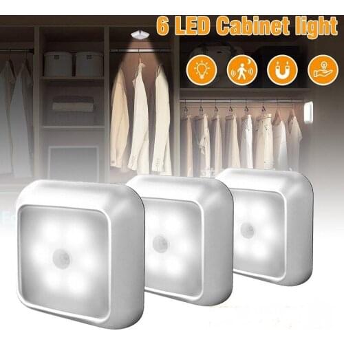 New creative LED human body induction light night light wardrobe cabinet aisle light smart home sensor light