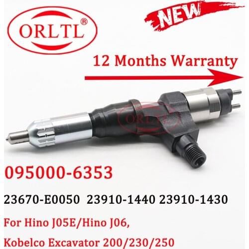 ORLTL 095000-6353 (23670-E0050) Original Diesel Injector Nozzle 0950006353 Engine Injector Sprayer 6353 For Kobelco Excavator