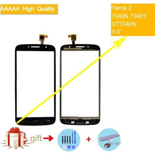 For Alcatel One Touch Fierce 2 OT7040N OT7040T 7040N Touch Screen Touch Panel Sensor Digitizer Front Glass Touchscreen NO LCD