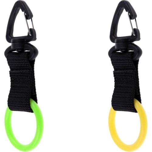 Silicone Mouthpiece Holder for Regulator pus with Snap Clip for Scuba Diving Divers Dive Gear Clip - 2 Colors