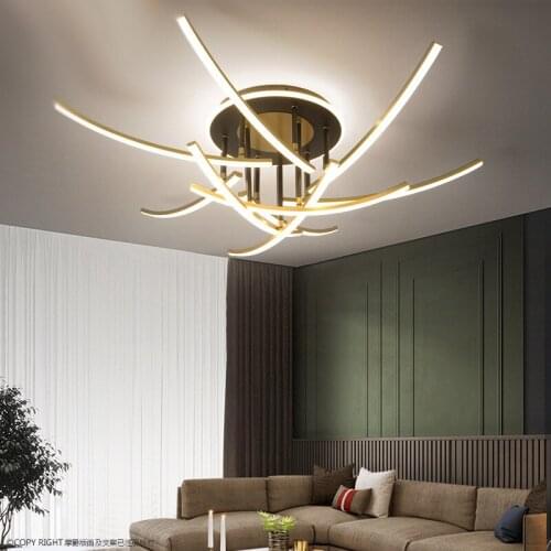 Nordic Living Room Lamp Simple Modern Creative LED Ceiling Lamp Light Luxury Home Atmosphere New Bedroom Dining Room Lamp
