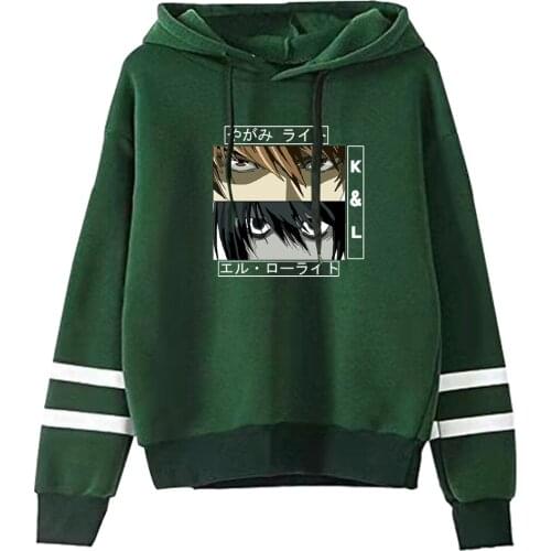 Death Note Sweatshirt For Womens Hoodies Kawaii Harajuku Hoody 2021 Spring Girls Clothes