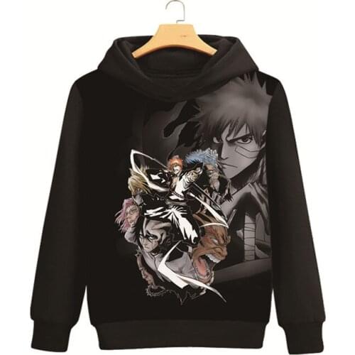 Anime Bleach Hoodies Men Women Pullover Hoody Casual Fashion Hooded Shirts