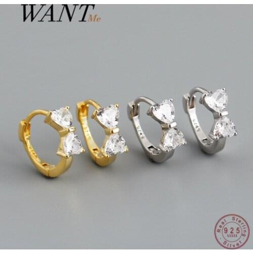 WANTME 925 Sterling Silver Fashion Butterfly Zircon CZ Charming Ear Buckle for Women Luxury Anniversary Party Earrings Jewelry