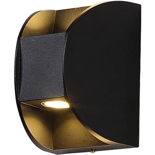 WECUS) Modern minimalist outdoor 2 heads wall light, outdoor waterproof (IP55) patio balcony aisle wall lamps