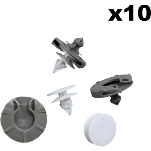 FOR Volkswagen FORVW GOLF MK3 III VENTO INTERIOR DOOR TRIM PANEL CLIPS X10-WHITE