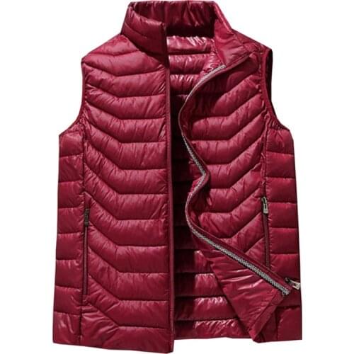 New Mens Vests Jackets Winter Mens Warm Sleeveless Vest Men Thick Jacket Male zipper Waistcoat for Autumn Winter Male Vests 6XL