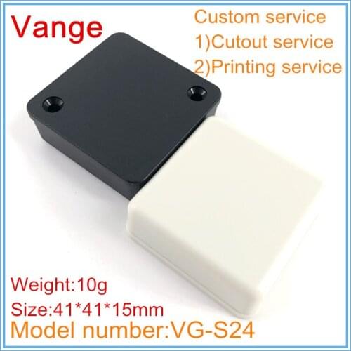 10pcs/lot molding shell enclosure ABS plastic material housing box 41*41*15mm with screws for electronic device