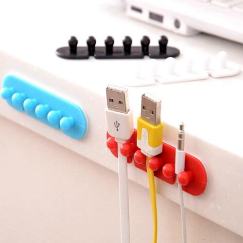 2PCS ABS shelf rack Color Cable Winder Organizer Storage Holder Headset Wire Wrap Cable Cord Winder Cable Collector Tool