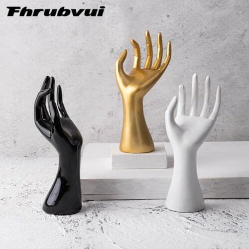 2020 New Mannequin Resin Hand 3Colors Gfit Jewelry Display Stand Holder Ring Necklace Bracelet Bangle Watch Jewelry Storage
