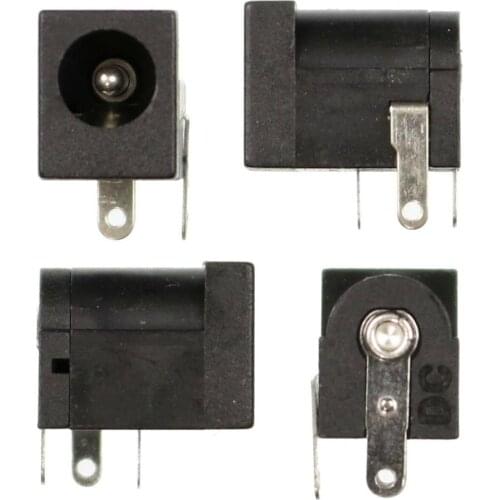 4pcs 5.5mm x 2.1mm PCB DC Power Supply Socket Connector / Barrel Jack