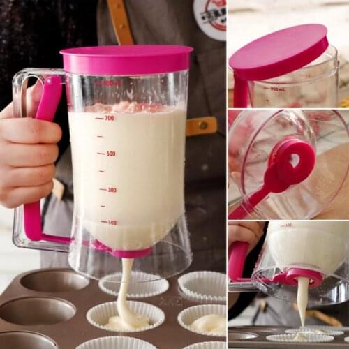 900ml Measuring Cup Cream Speratator Baking Tools Cupcake Pancakes Batter Flour Paste Dispenser Cookie Cake Muffin Baking Tools