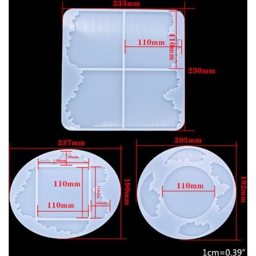 Agate Coaster Resin Casting Mold Silicone Jewelry Making Epoxy Mould Crafts MXME