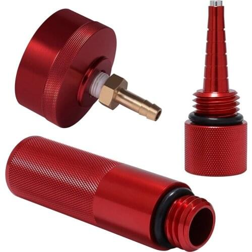 Aluminum Extended Run Brass Hose Fitting Gas Cap Change Funnel Magnetic Oil Dipstick for Honda Generator EU2000I EU1000I