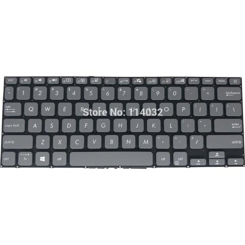 Black Silver US Keyboard for ASUS Vivobook 14 X409 X409F X409U X409FA X409UA Slate Grey X409Fa-Ek149T CJ7Y0J4M Brand New