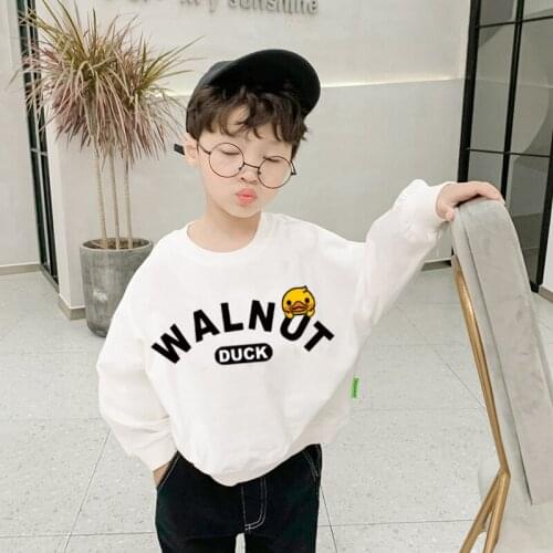 White Spring Autumn Boys Sweatshirts Jacket Coat Kids Overcoat Outwear Teenager Tops Children Clothes Plus Size Cotton High Qual
