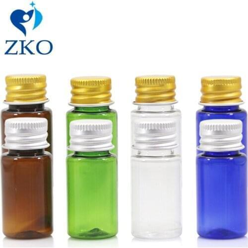 Free Shipping 10pcs/lot 10ml Discharge Makeup Water Bottle with Silver/Golden Aluminum Cap Travel Refillable Scattered Bottling