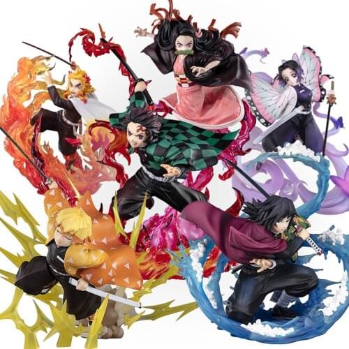 Anime Demon Slayer Kimetsu No Yaiba Kamado Tanjirou FiguartsZero Manga Statue Figurines PVC Action Figure Collectible Model Toys
