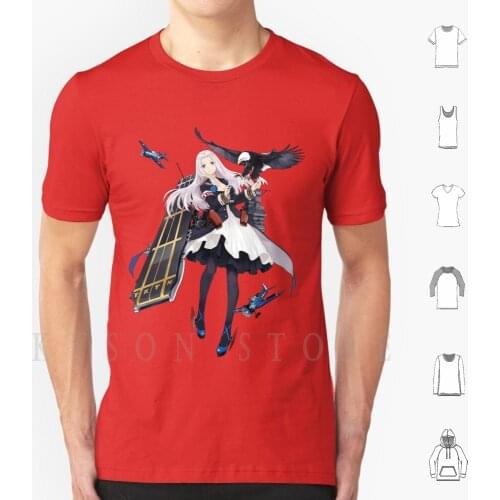 Yorktown T Shirt Print For Men Cotton New Cool Tee Azur Lane Yorktown