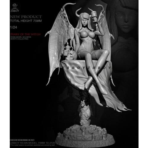 H75mm 1/24 Resin model kits figure colorless and self-assembled TD-2725