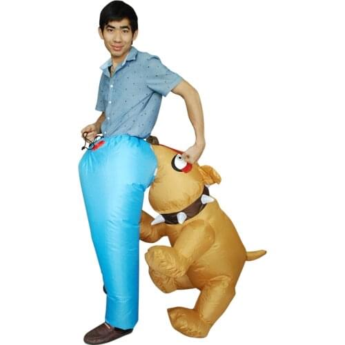 Adult Half Body Inflatable Costume Dog Cosplay Halloween Costume Masquerade Party Role Play Stage Performance Disfraz for Man