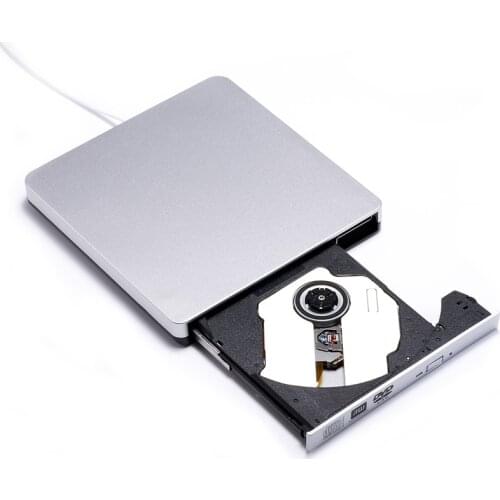 KuWfi USB 2.0 External DVD-RW Drive Burner Slim Portable External VCD/CD/DVD Player Optical Drive Reader Recorder for Laptop