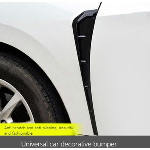1Pair Car Side Fend Vent Air Wing Cover Trim Type R Side Air Vent Cover Trim Suitable for most Auto models gloss cabon fiber