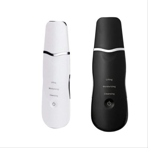 New Ultrasonic Skin Scrubber Deep Cleaning Face Facial Scrubber Beauty Instrument Remove Blackheads Spatula Peeling