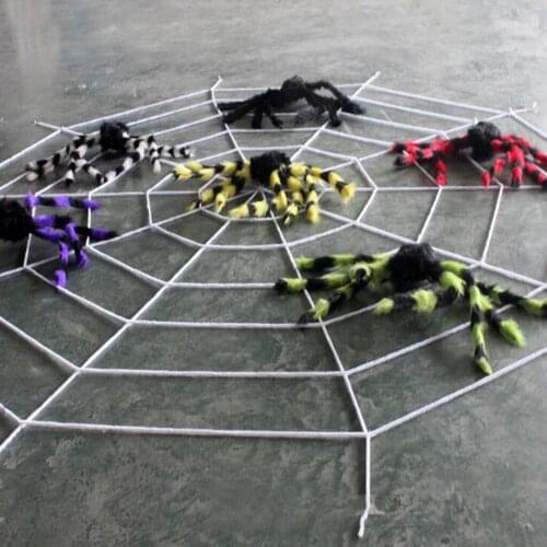 Fake Hairy Spider Web Cobweb for Halloween Party Garden Patio Decoration