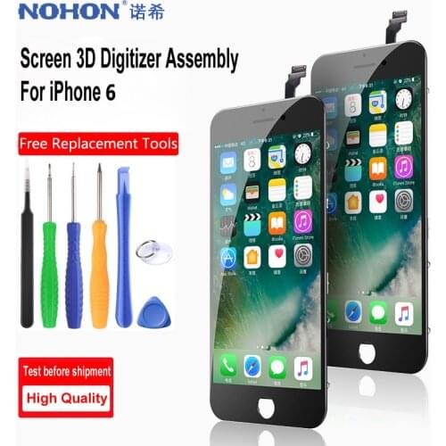 NOHON LCD Touch Display HD Screen Assembly For iPhone 6 6S 7 Plus X Replacement AAAA 3D Digitizer Phone LCDs Panel No Dead Pixel