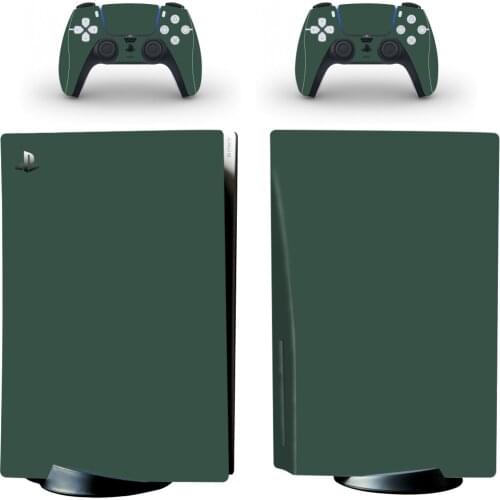 Advanced Green PS5 Standard Disc Edition Skin Sticker Decal Cover for PlayStation 5 Console & Controller PS5 Skin Sticker Vinyl
