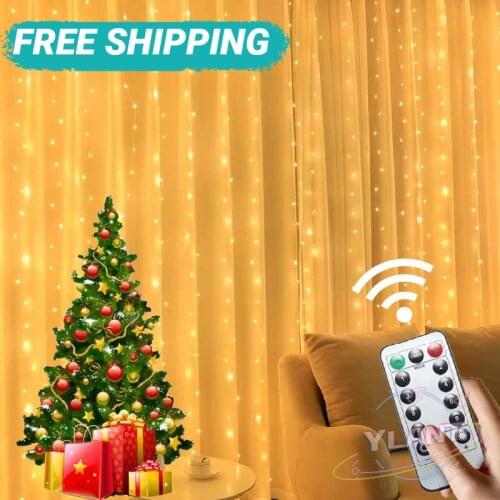 YLANT LED Garland Curtains